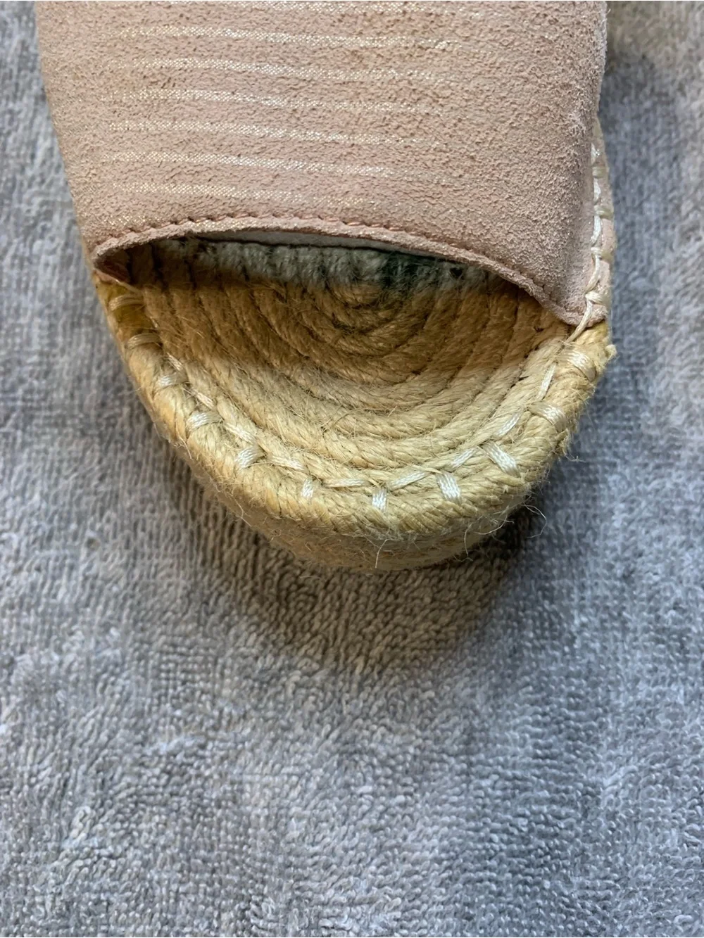 Eileen Fisher Willow 3 Espadrille Tumbled Leather Wedge Sandals